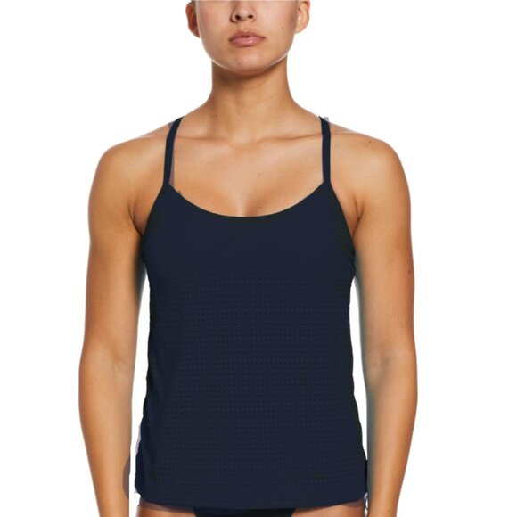 Brand New Nike Swim Essential Layered Tankini Top - Picture 2 of 8